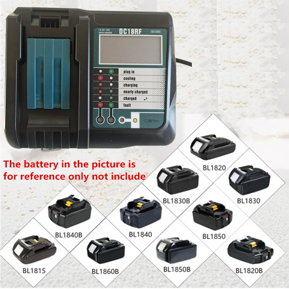 2x 14.4V 3Ah 3000mAh Batterie Li Ion pour Makita BL1430 BL1440 BL1450 194066 1 BL1415