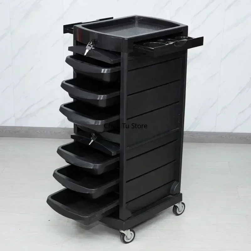 Dressing Serving Cart Spa Mini Trolley Rotating Lash Clinical Nails Salon Welding Wine Carrello Parrucchiere Auxiliary Furniture, multi layer storage trolley