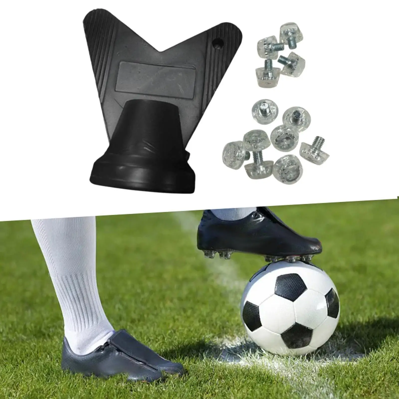 12 Pieces Football Boot Studs Replacement Professional Firm Ground M5 7mm 10mm Anti Slip Soccer Studs Football Boot Spikes