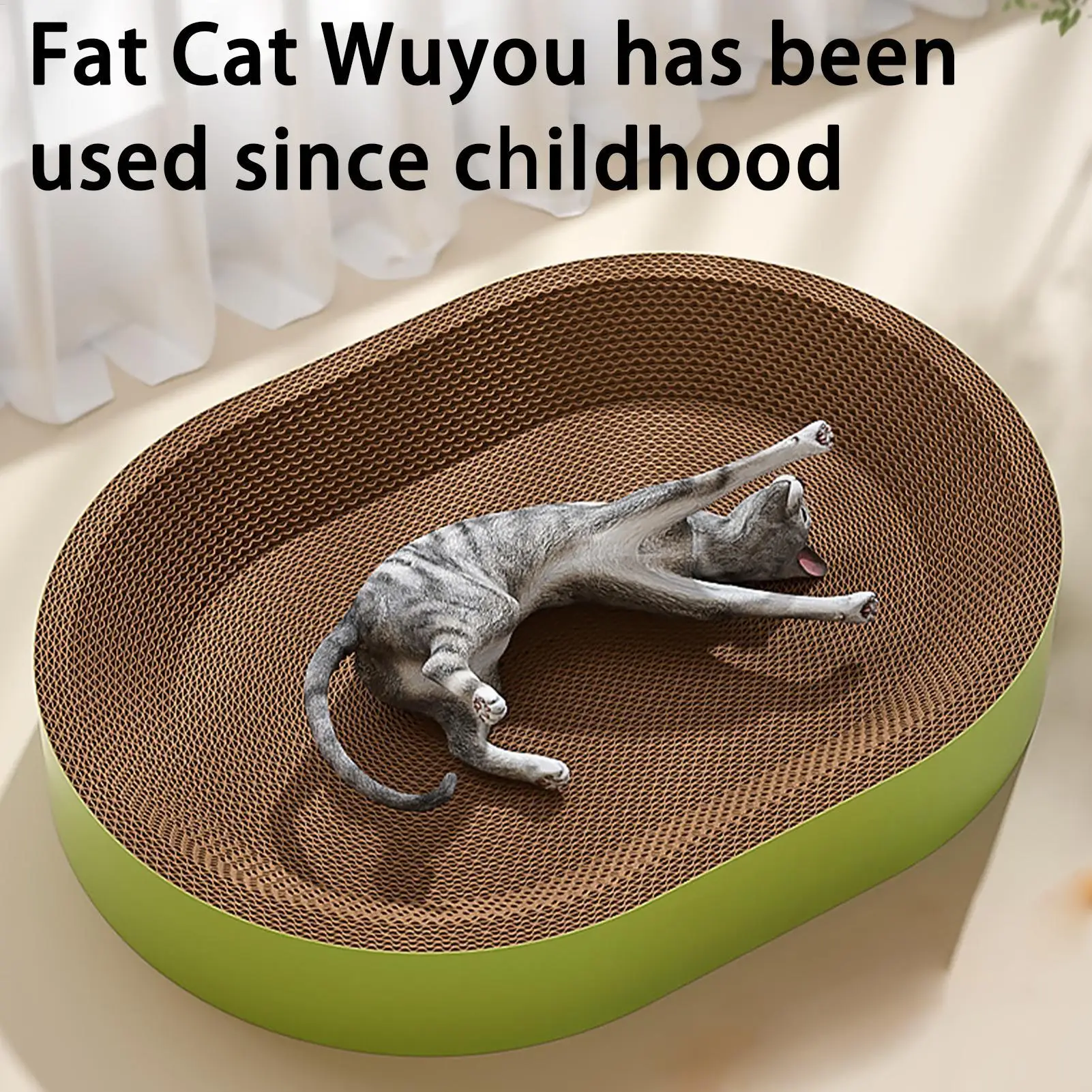 Cat Scratch Pad Cat Scratch Lounge Claw Grinder Interactive Toy For Balcony Corner Window Perch Living Room Study Room Bedroom