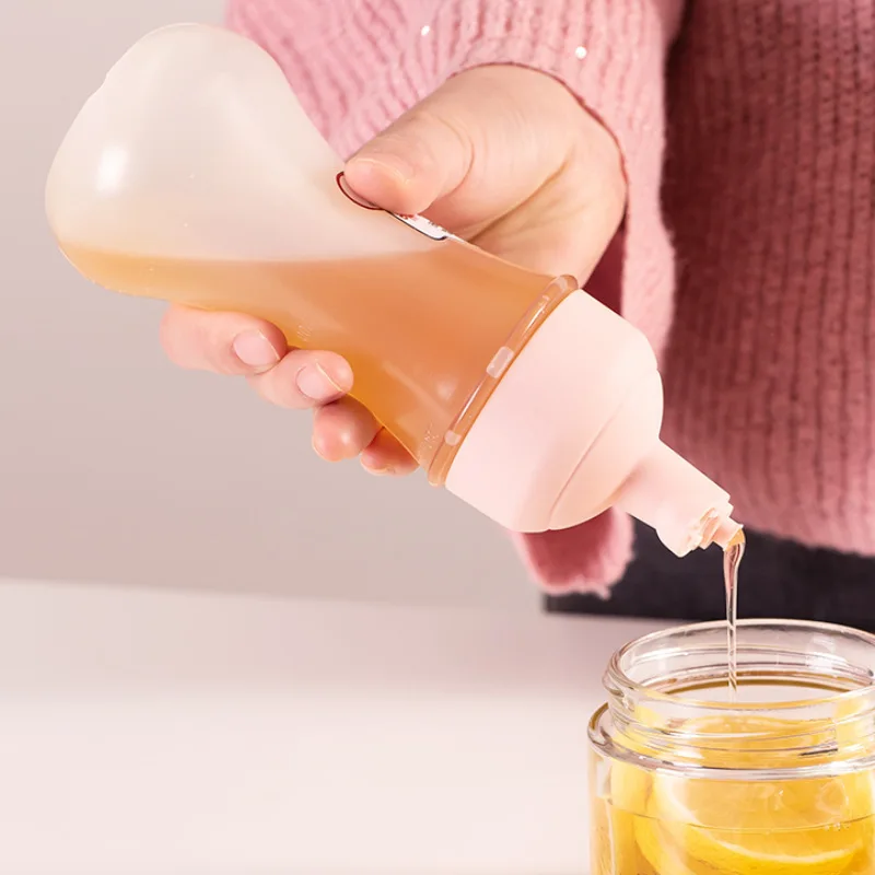 

350/175ml 5 Hole Condiment Squeeze Bottle Ketchup Mustard Bottle Clear Mayonnaise Honey Dispenser Sauce Storage Container
