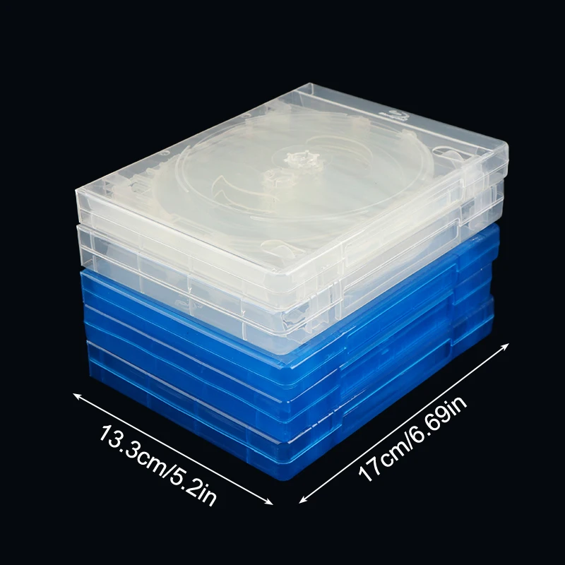 CD Case CD Storage Box 1Pc Blu-ray Replacement Game Cases Protective Box For PS4 PS5 CD DVD Discs Storage Bracket Box