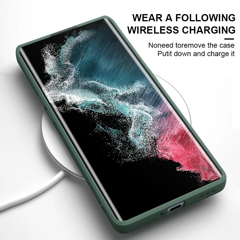 Luxury Liquid Silicone Case For Samsung Galaxy S23 S22 S20 S21