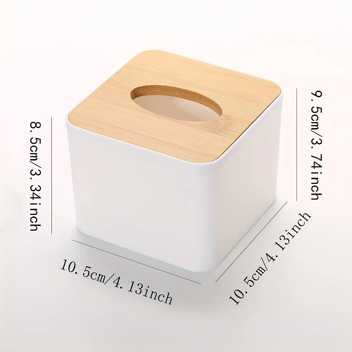 Nordic Style Plastic Tissue Box 1pc/2pcs Wooden Cover Paper Box for Restaurants and Rooms Tissue Storage