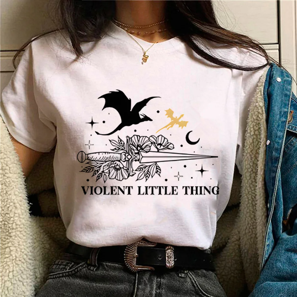 Fourth Wing tshirt women summer designer anime tshirt female 2000s clothing 4