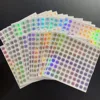Number 1 to 1000 Laser Number Sticker Round Waterproof Nail Sticker Digital Label Nail Polish Color Gel Varnish Marking Sticker 3