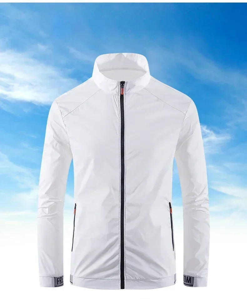 Waterproof Hiking Jacket - Quick Dry Sun Protection Outerwear for Camping  Fishing