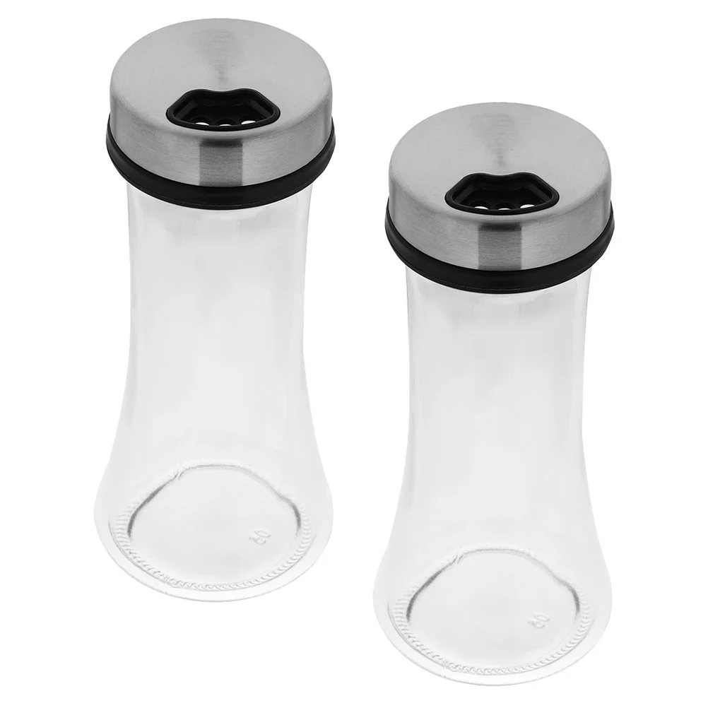 

2Pcs Spice Shaker Kitchen Seasoning Jar Pepper Salt Shaker Kitchen Gadget