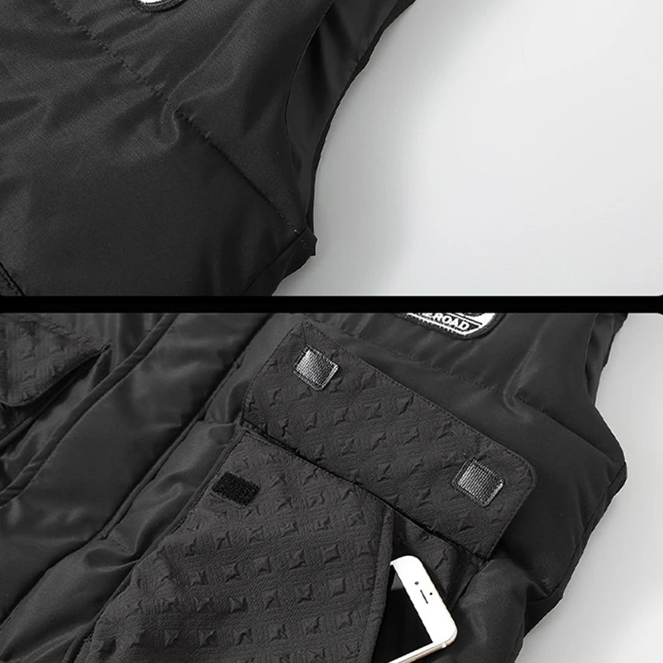 Winter Vests Men Thick Warm Vest Plus Size 10XL 12XL Fashion Casual Solid Color Black Vests Sleeveless Jacket Big Size 12XL 6