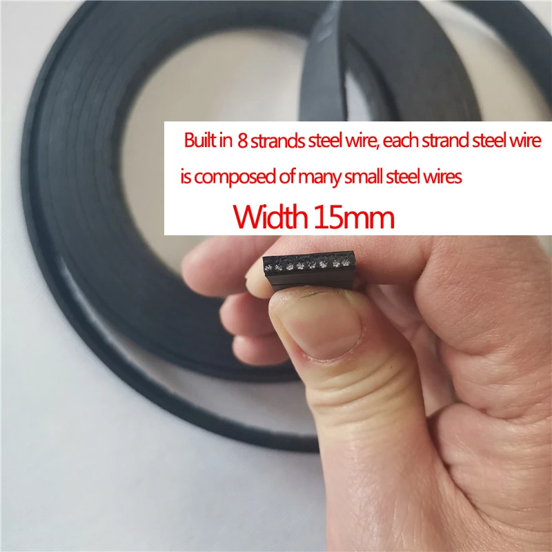 Gym Accessories Steel Flat Belt Ployamide Aramid Belting Leg Kicking Machine Belt Width 15-80mm Thickness 3mm