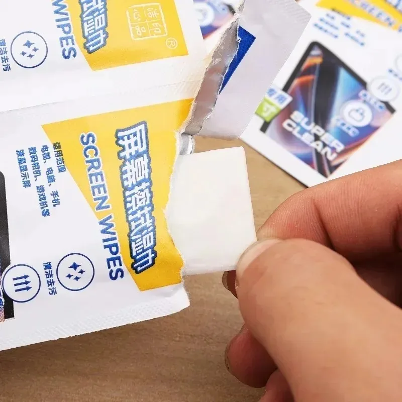 Disposable Portable Screen Cleaning Wipes - Dry and Wet Cloths for Electronics and Surfaces