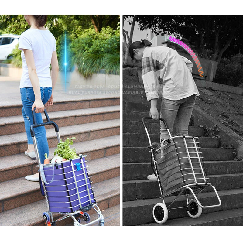 CARRO DE LA COMPRA PLEGABLE CON RUEDAS ESPECIALES PARA ESCALERAS, por Sólo  24.90 EUR. Envío GRATIS 24/48H. ¡Cómpralo ya!