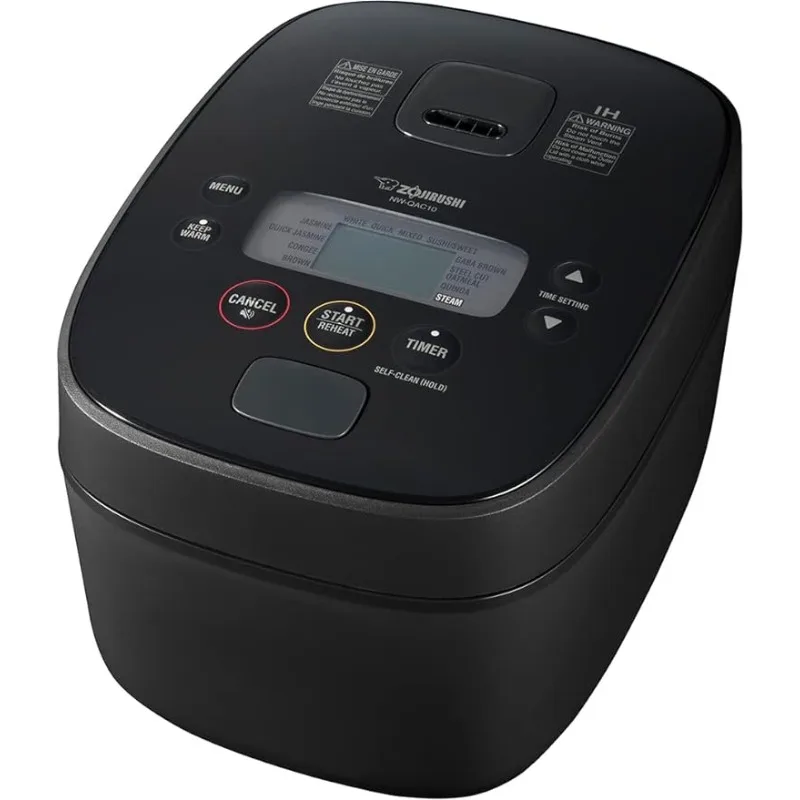 

Zojirushi NW-QAC10 Induction Rice Cooker and Warmer, 5.5 Cup Capacity, Black, 9.25 x 12.25 x 7.88