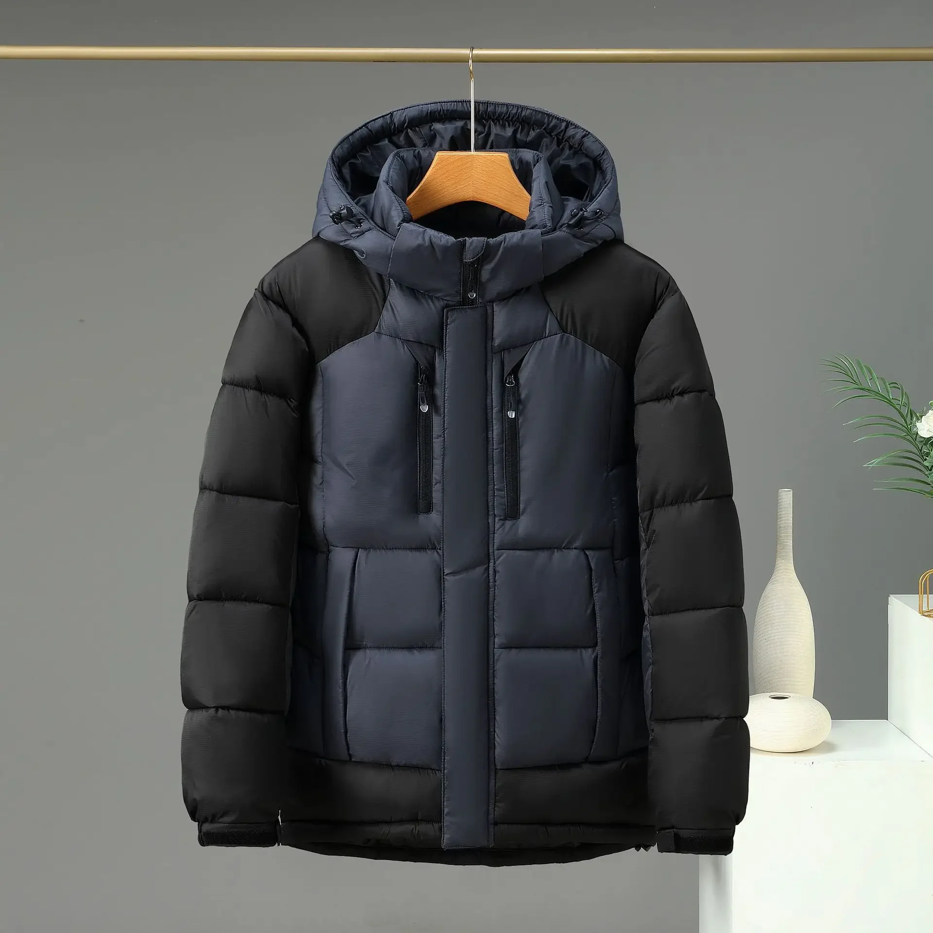 2023 New Outdoor Casual Down Cotton Jacket for Men's Warm and Thickened Winter Coldproof Cotton Jacket Jacket