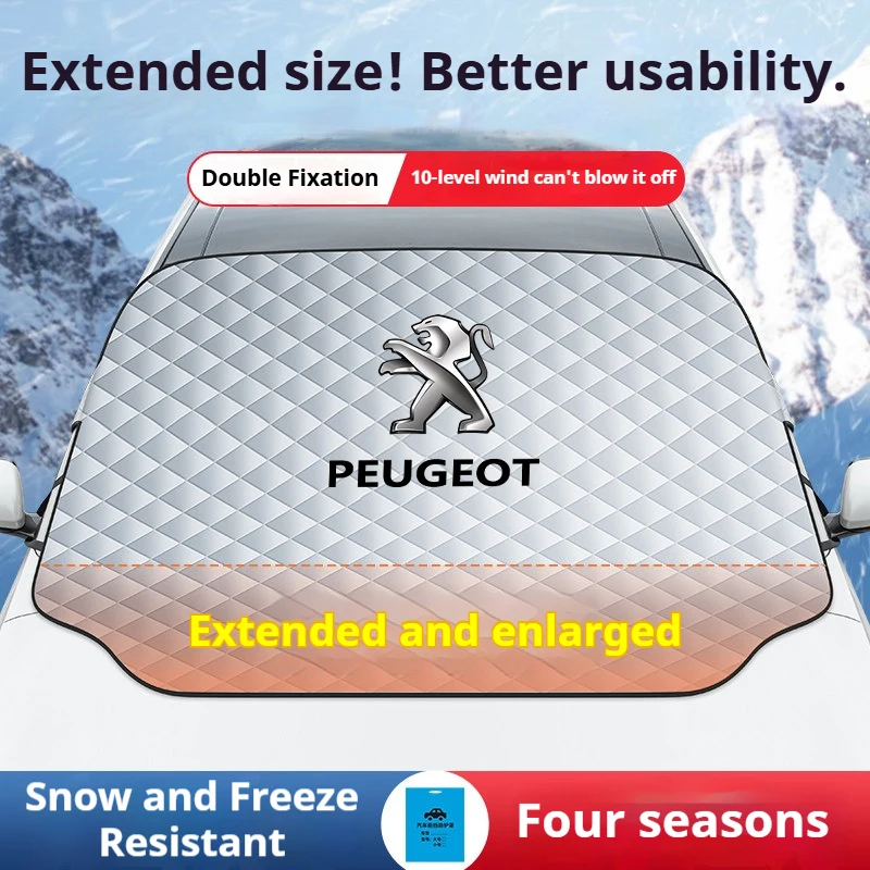 Premium Car Front Windshield Sunshade and Snow Shield Waterproof Cover