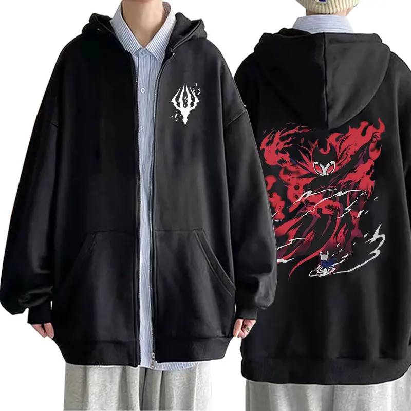

Best Famous Game Hollow Knight Graphic Zipper Hoodie Male Casual Gothic Oversized Coat Men Women Anime Cartoon Zip Up Sweatshirt