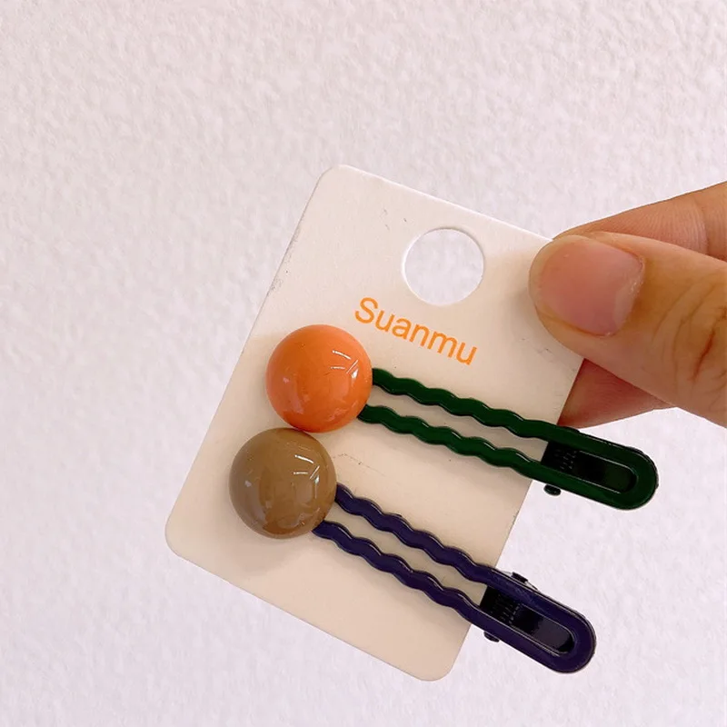 2 teile/satz einfache Haars pangen für Mädchen süße haarspange Baby haarspangen Kinder Kopf bedeckung Clips für Haar Bobby Pins haarschmuck mädchen – Detail 8