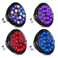 E27 LED Aquarium UVlight led pet Lighting fish tank lamp plant bulb 54W for saltwater marine coral reef sump algae