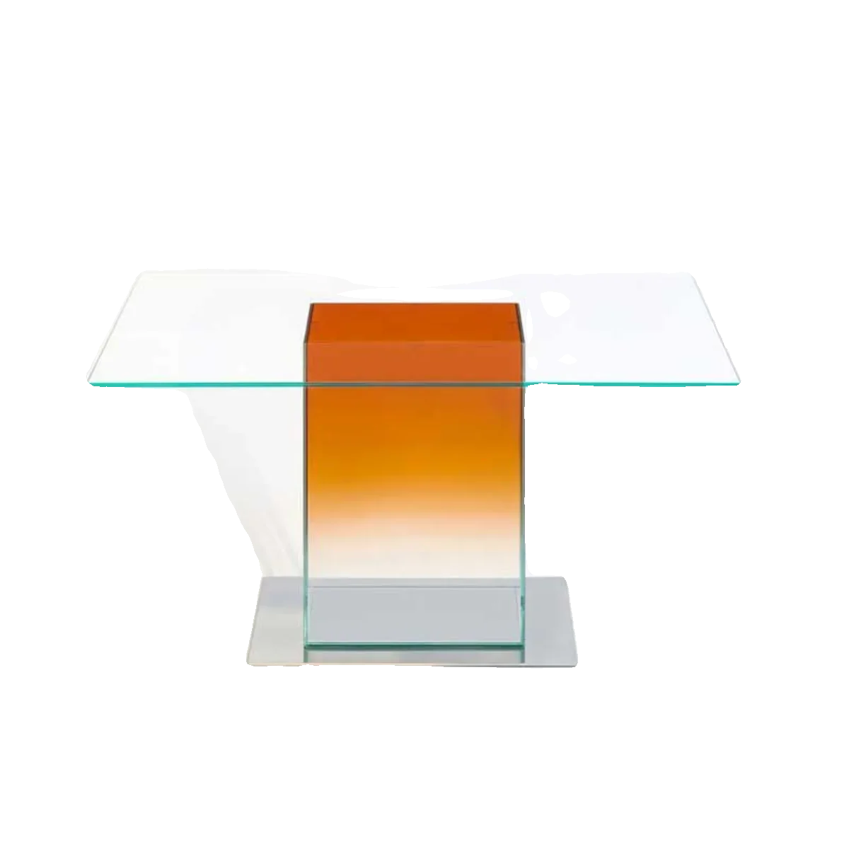 

Italian Minimalist Glass Rectangular Dining Table Negotiation Conference Table Art Gradient Small Apartment Furniture