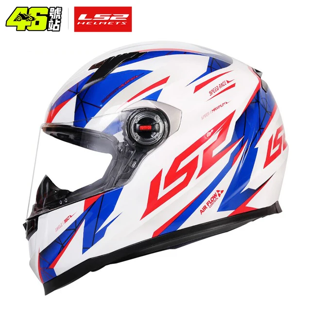 LS2 Full Face Capacete Masculino ls2 FF358 Motocross Racing Man Woman Casco Moto Casque No Pump ECE Approved Quality