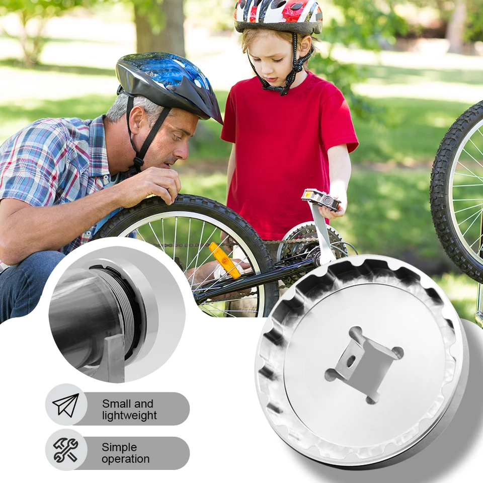 thumbnail image 2 of Bicycle -m30 T47-1b 12t T47 Bottom Bracket Sleeve Tool Aluminum Alloy Bike Installation Remover Repair Tool 2 of 9