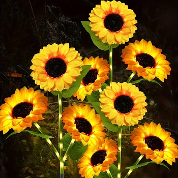 Solar LED Sunflower Garden Lights 3