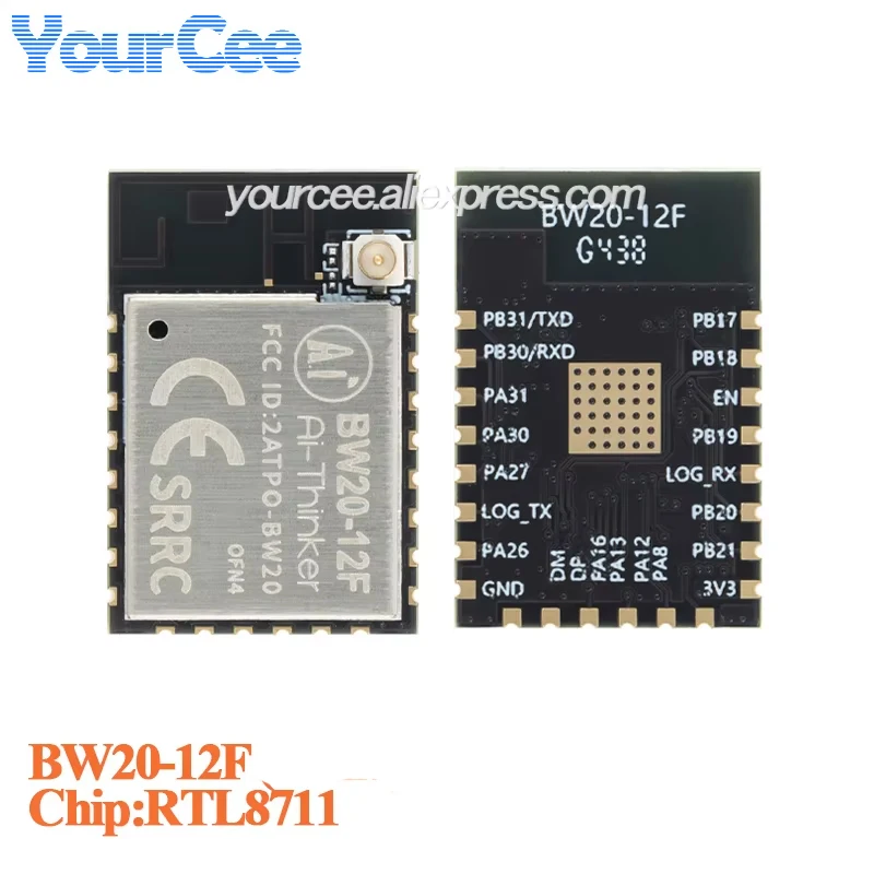 3Pcs BW16-Kit Dual-Frequency WiFi & Bluetooth 5.0 Development Boards With RTL8720DN Chip