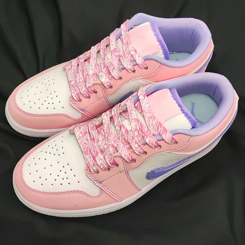 Hohe Qualität Cashew Blumen Schnürsenkel 120/140/160 cm Frauen Männer Rot Schwarz Blau Hand bemalt Sport Casual Basketball Schuhe Schnürsenkel – Detail 30