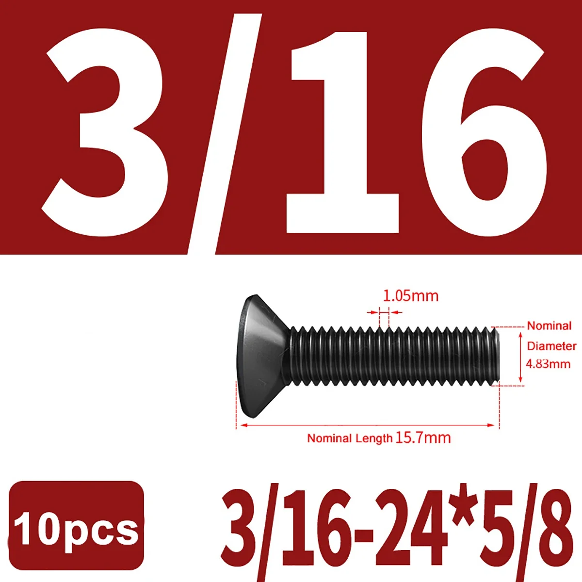 Viti A Testa Esagonale Professionali 15 Viti A Testa Svasata Esagonale In Acciaio Inox 1/4-20x3/4" - Per Lavori Di Falegnameria E Meccanica Di Precisione Viti 1/4-20 3/4 Pollice - Foto 5