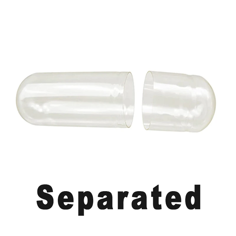Vegan & Vegetarian Food Grade Empty Capsules - 1000 PCS, Size 000 to 0 - Kosher & Halal Certified HPMC Hollow Capsules