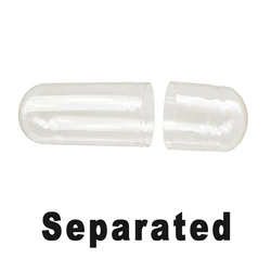 Vegan & Vegetarian Food Grade Empty Capsules - 1000 PCS, Size 000 to 0 - Kosher & Halal Certified HPMC Hollow Capsules - Size 00 (Vegan Separated)