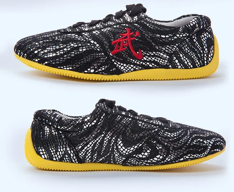 Wushu Tai Chi Shoe,  Soft Tendon At The End Of The Super Fiber Leather  Martial Art Shoes, Children adult kungfu Shoe