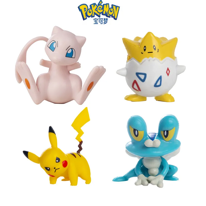 Pokemon Anime Figure Bulk Buy Lot Pikachu Charizard Mew Mewtwo Cartoni Animati Pocket Monster Action Toys Modello Bambini Regali Di Compleanno