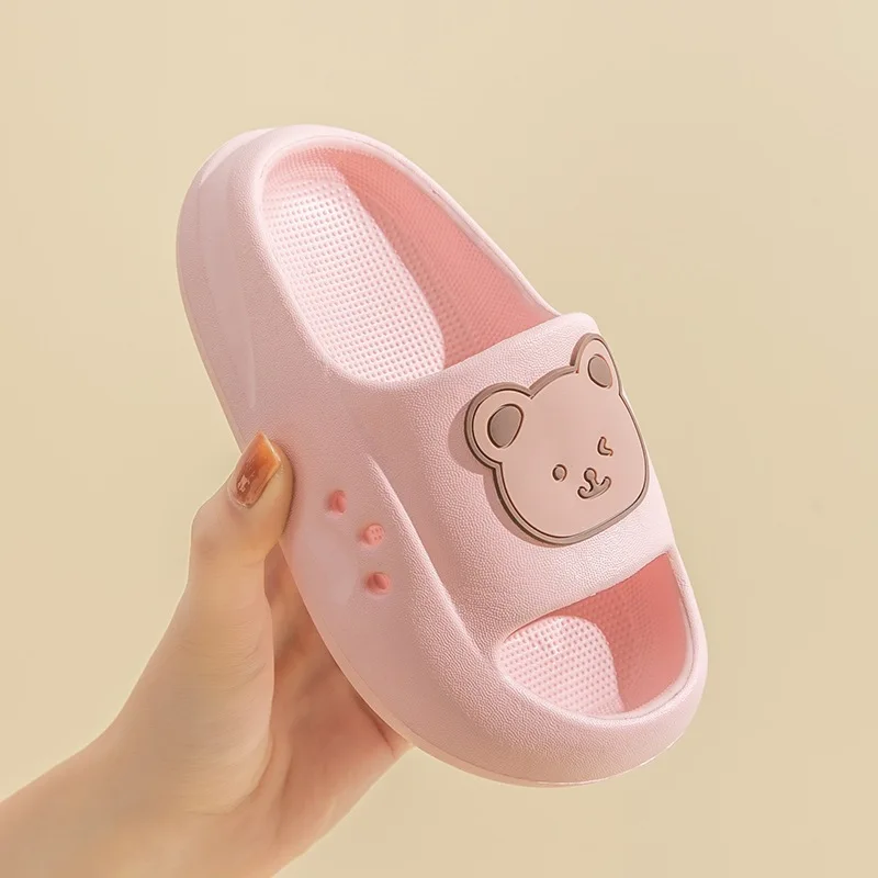 여름 어린이 캐주얼 슬리퍼, 통기성 미끄럼 방지 홈 욕실, 해변 어린이 소프트 슬리퍼, 소년 소녀 실내 신발, 단색