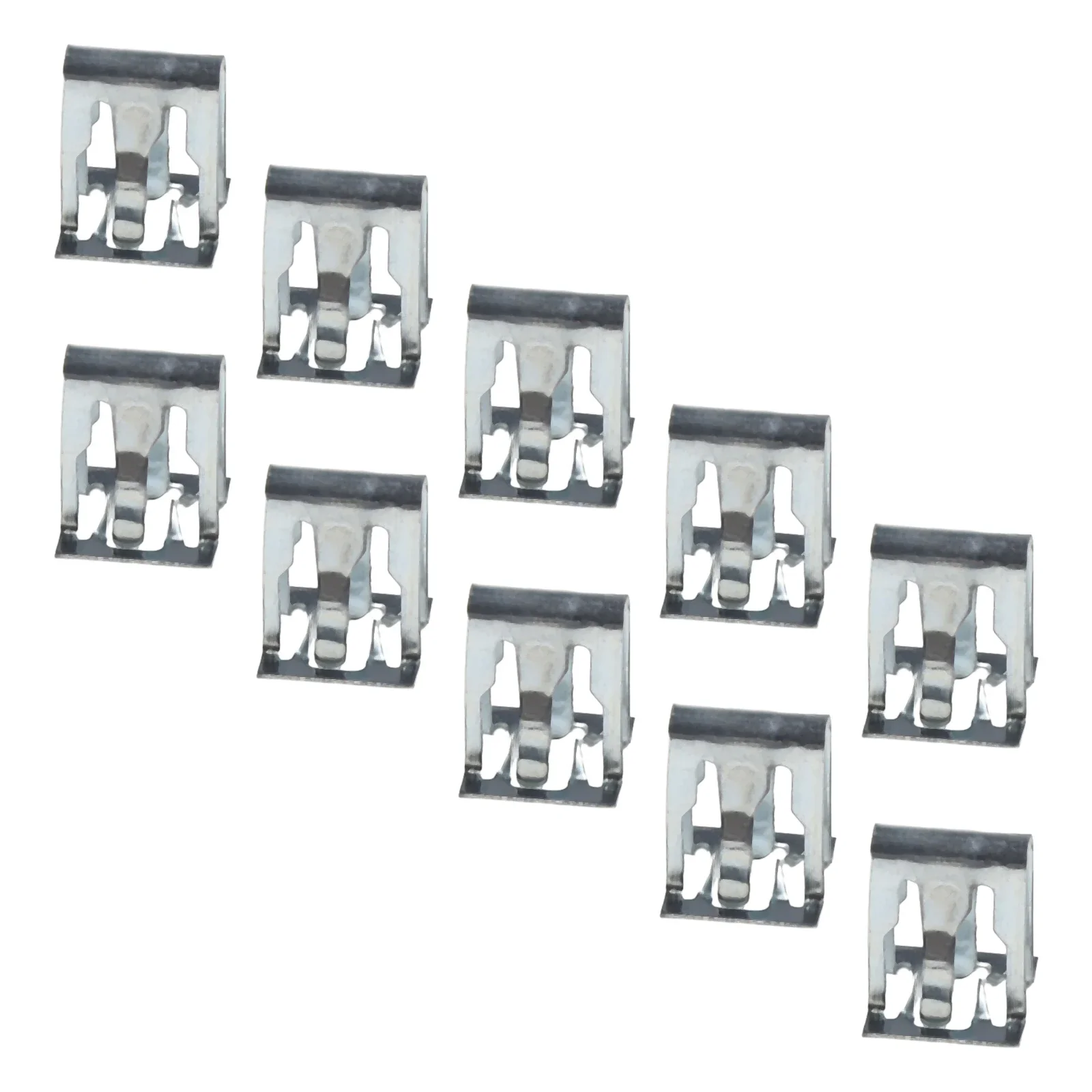 

10Pcs Car Metal Retainer Clip Car Dashboards DVD CD Panel Plate Fixed Clip Front Console Dash Dashboard Trim Fastener Clip