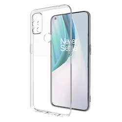 Transparent Soft Silicone TPU Phone Case with Camera Protection - Clear and Ultra - Thin Design - Oneplus Nord 2 5G (Clear)
