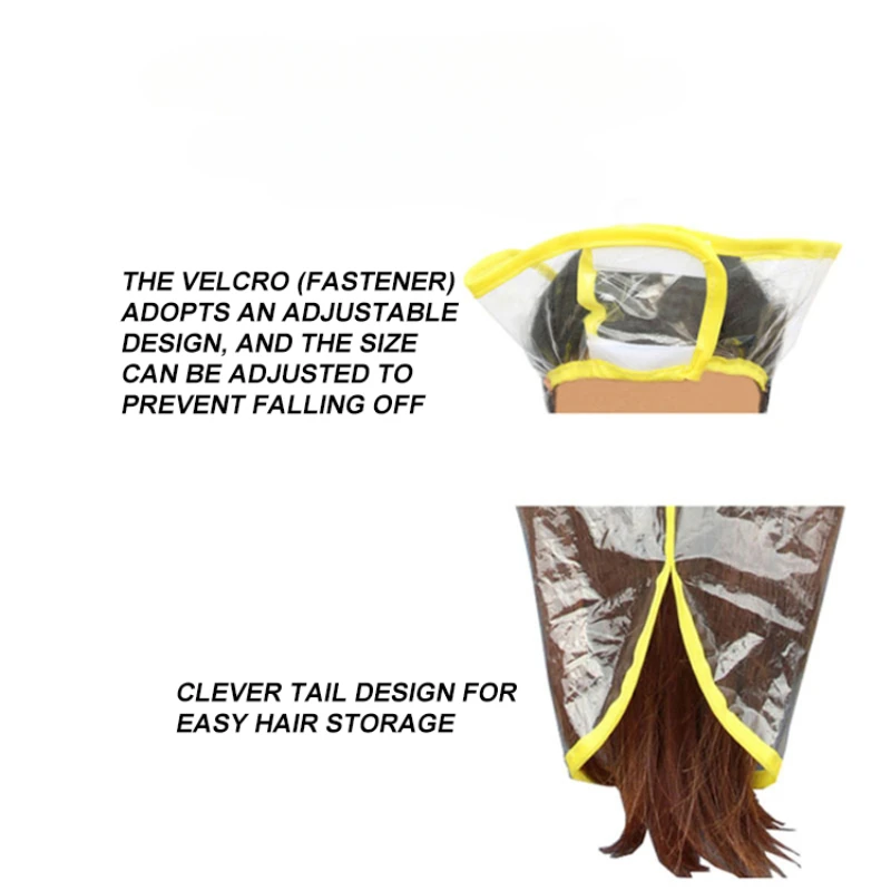 Hair Cutting Hat 1PC Waterproof Shampoo Shawl Hair Funnel Baked Oil Dyed Hair Care Shawl Shampoo for Household Wash Rinse Dye
