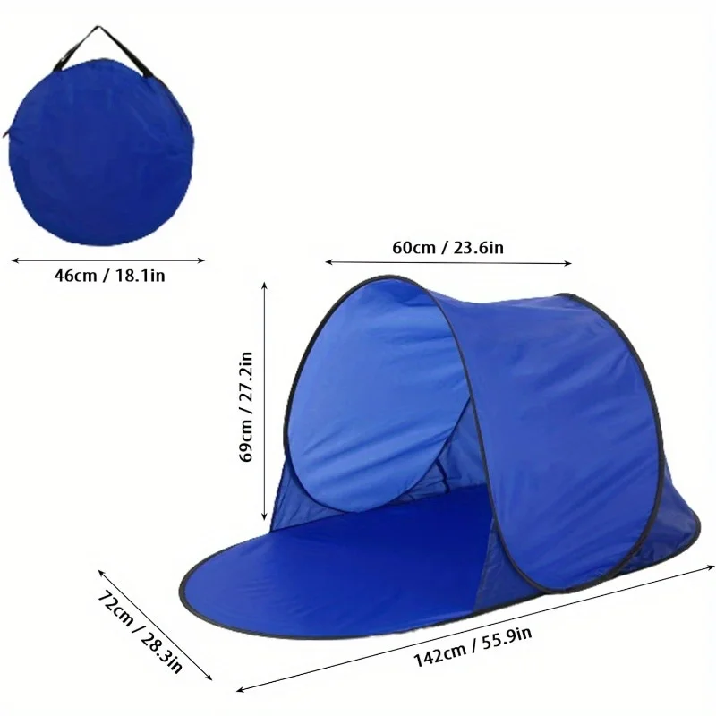Outdoor Single Automatic Pop Up Beach Tent Outdoor Camping Portable Tent Sea Summer Sun Shelter Tents Ultralight Tent Roof Tent