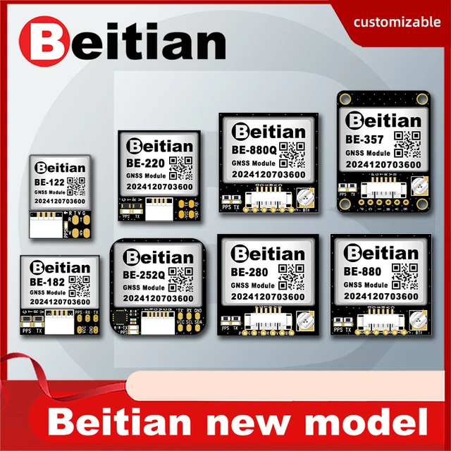 Beitian GPS Module with Compass M8 M9 M10 Ceramic Antenna on-board flight controller FPV GNSS GPS Receiver Antenna Module Ublox 1