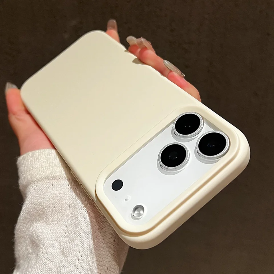 Sleek Silicone Shockproof Fashion Phone Case - Solid Color Bumper Back Cover