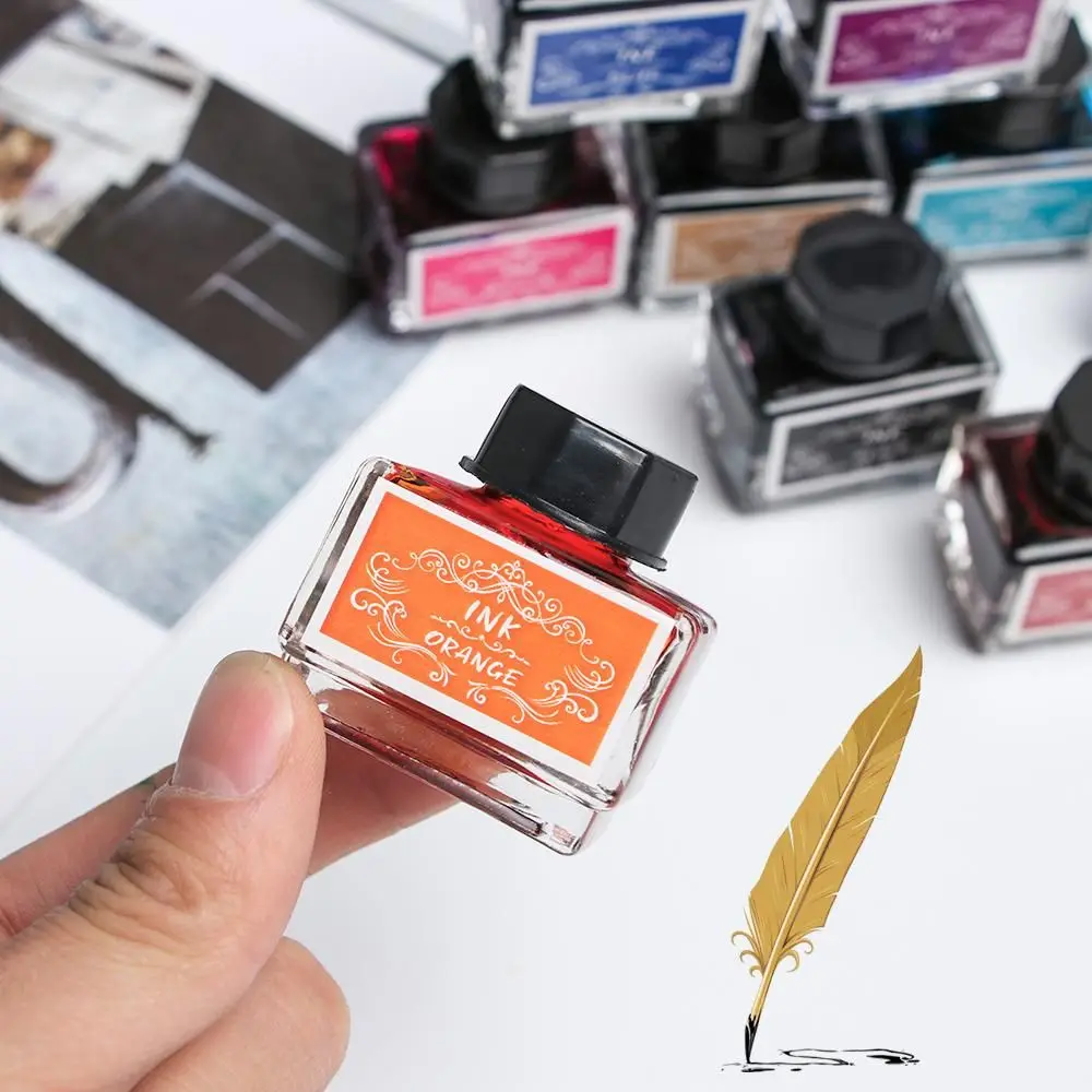 만년필 용 탄소없는 잉크 15ml 비탄소 잉크 만년필 문구 펜 잉크 병 프린터 화학 잉크