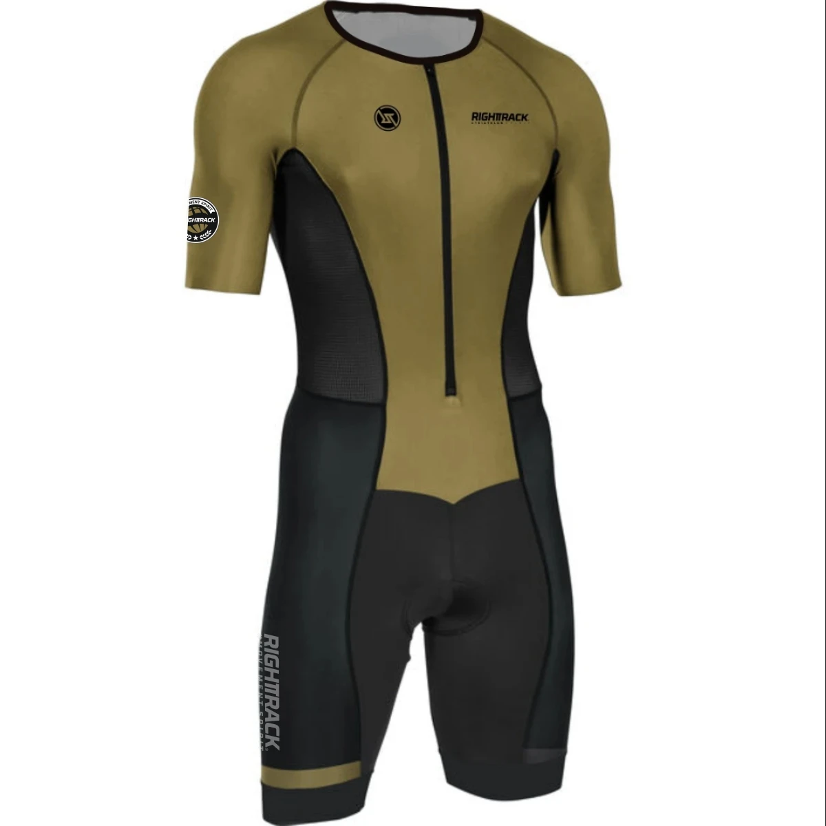 RIGHTTRACK Trisuit Men's Summer Triathlon Race Short Sleeve Skinsuit Clothing Swimming Cycling Running Competition Apparel 4