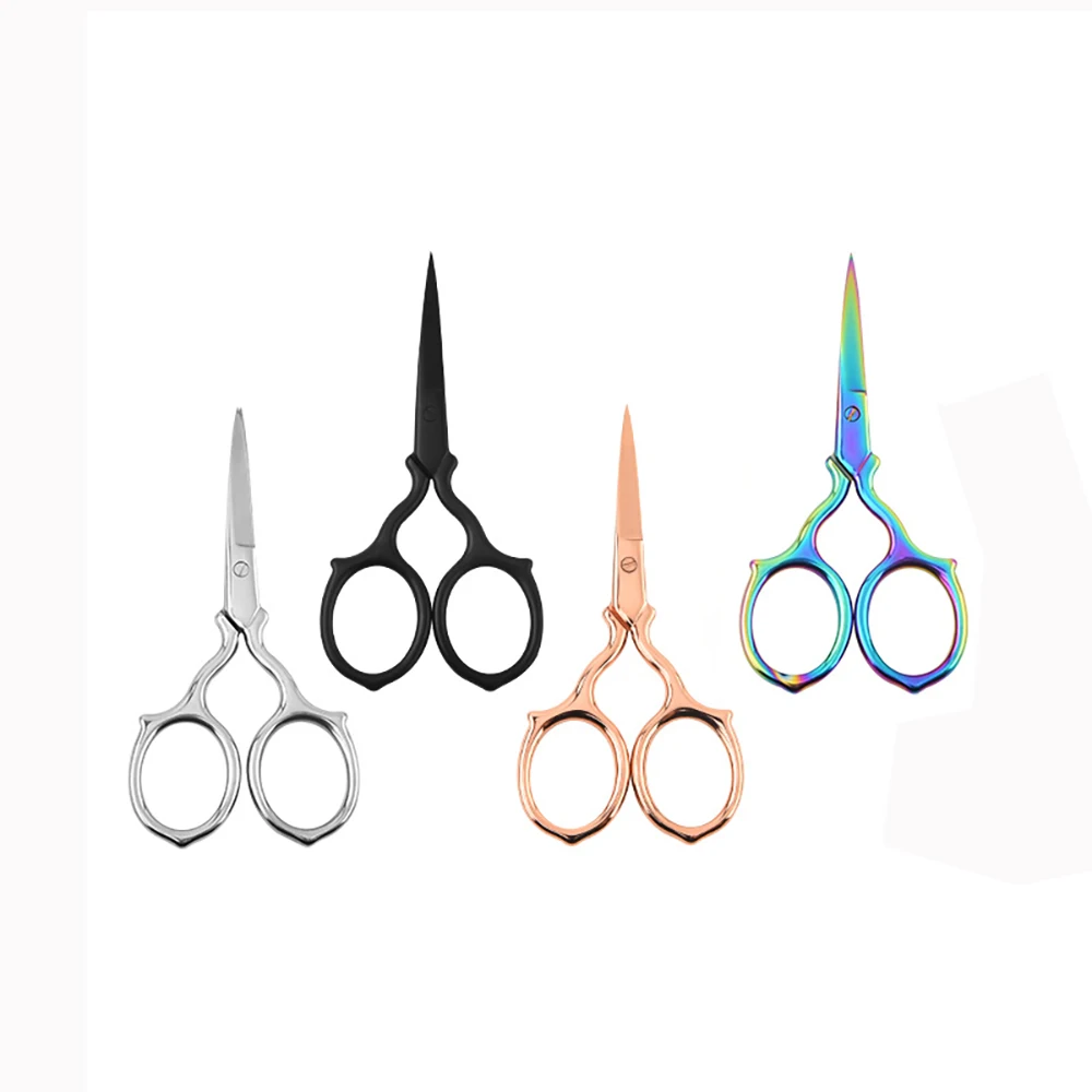 1pc Premium Stainless Steel Grooming Nose Scissors Facial Hair Scissors Eyebrow Trimming Pointed Scissor Straight Tip