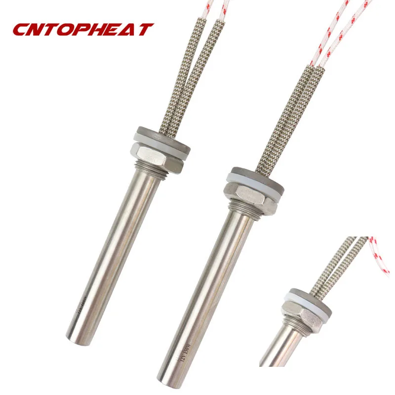 Elemento Elétrico de do Aquecedor de Água da Imersão do Cartucho 12v 150w Aço Inoxidável