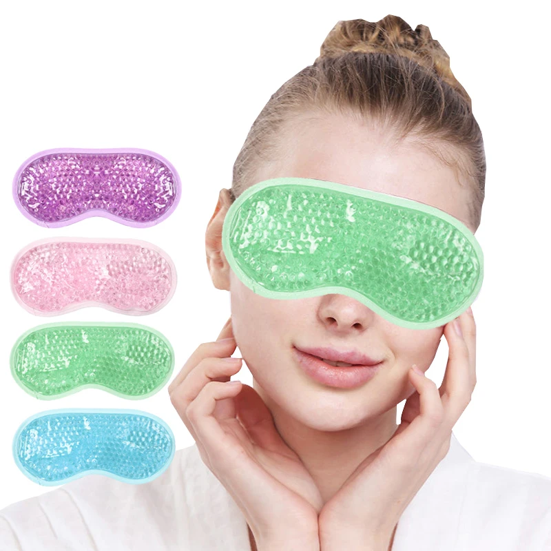 Gel Eye Mask Ice Compress Double Use Heat Cold Masks Relax Relieve