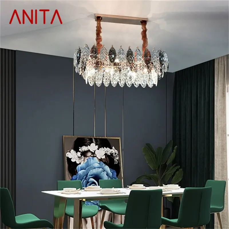 

ANITA Pendant Light Postmodern Luxury Crystal Lamps LED Fixture Decorative For Home Dining Room