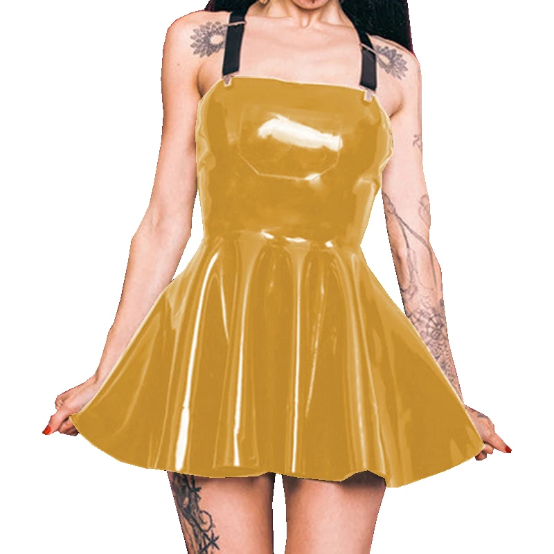 homecoming dresses light yellow Yellow Homecoming Dress 2021 A Line Sleeveless Short / Mini Satin Lace Up Summer 24W / Custom Color