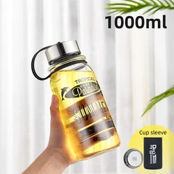 GIANXI Spacious Glass Water Bottle - Portable and Leakproof - 400 - 2000ml (1000ML)