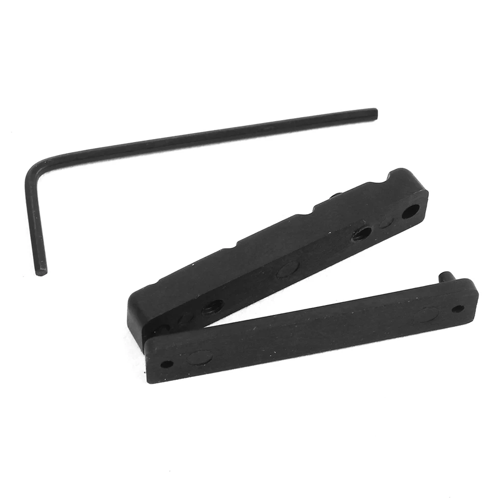 2 Pieces 4 Strings Saddle Nut Bottom Adjustable Instrument Replacement