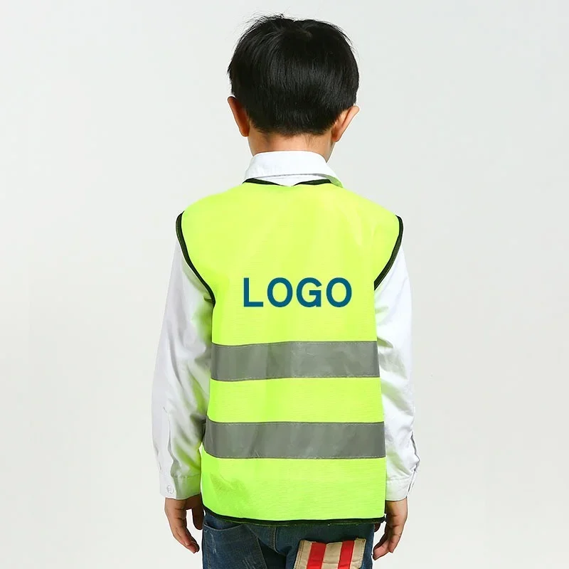 High Visibility Kids Safety Vest Children Waistcoat Vest with Reflective Strips Traffic Clothes Reflective Clothing reflective safety vest